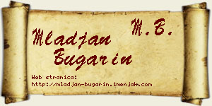 Mlađan Bugarin vizit kartica